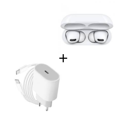 Pack écouteurs sans fil pro 2eme generation + chargeur complet type c