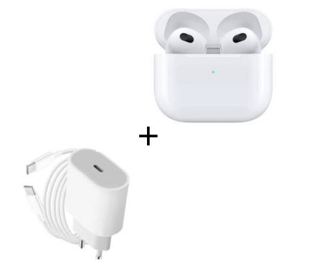 Pack écouteurs sans fil 4eme generation + chargeur complet type c